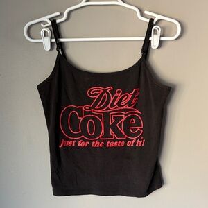 VINTAGE COCA COLA Y2K Women’s Diet Coke Cropped Baby Tank